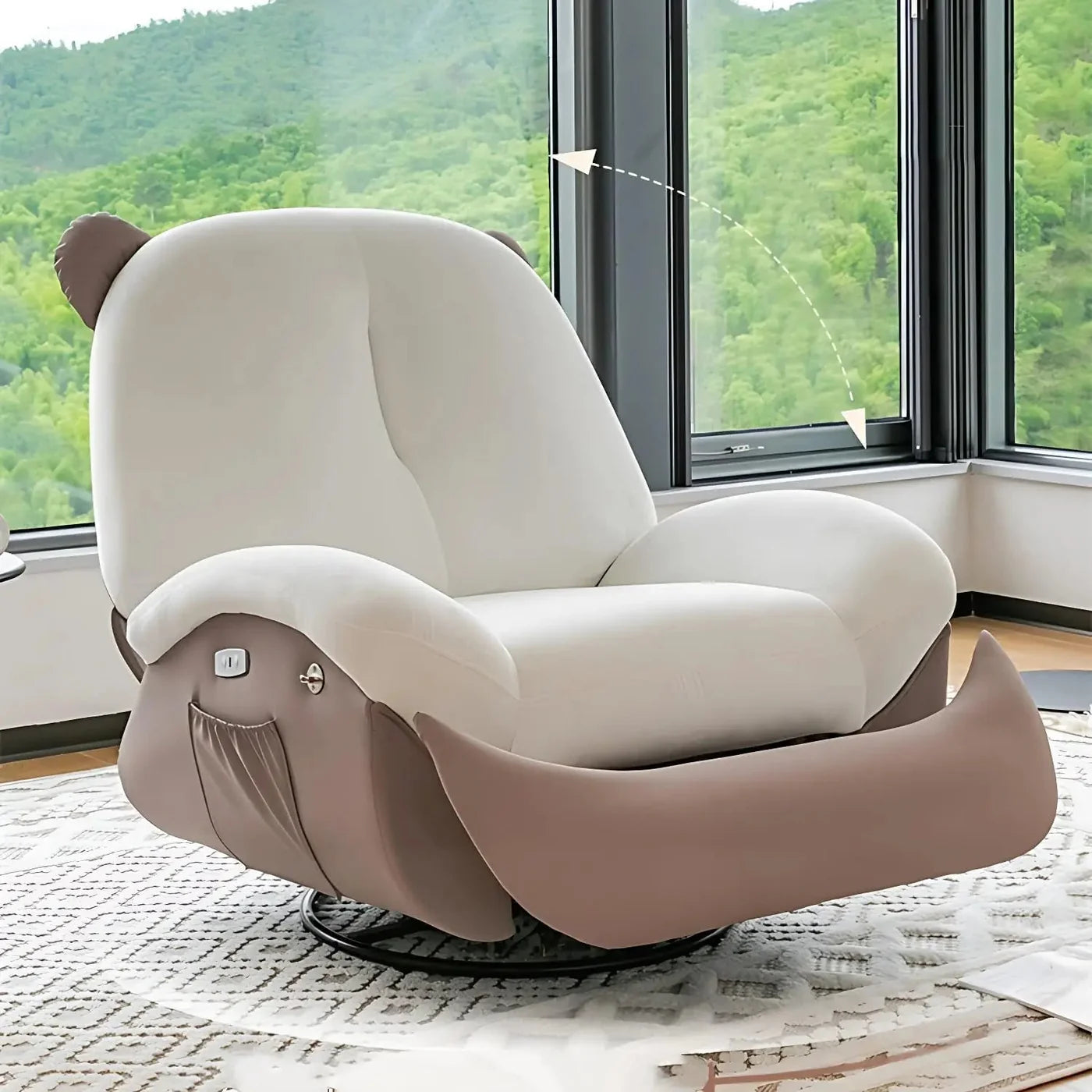 Italian Ergonomic Rocking Chair