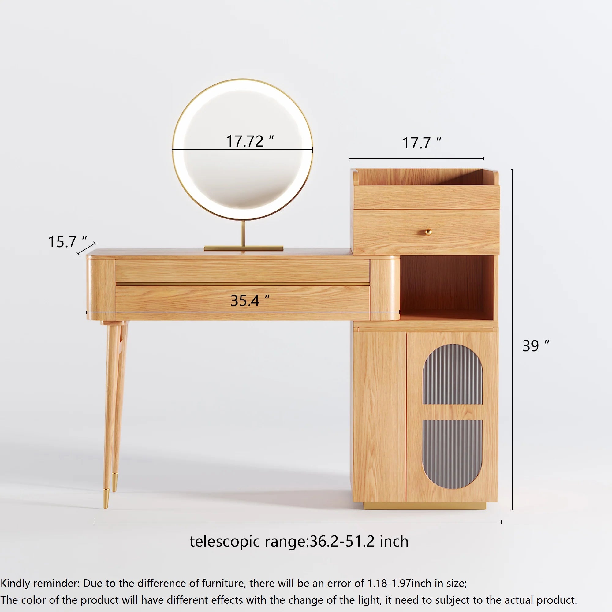 Wooden Makeup Vanity Table