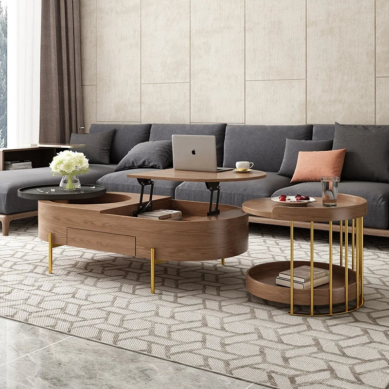American Nordic Wooden Space-Saving Coffee Table