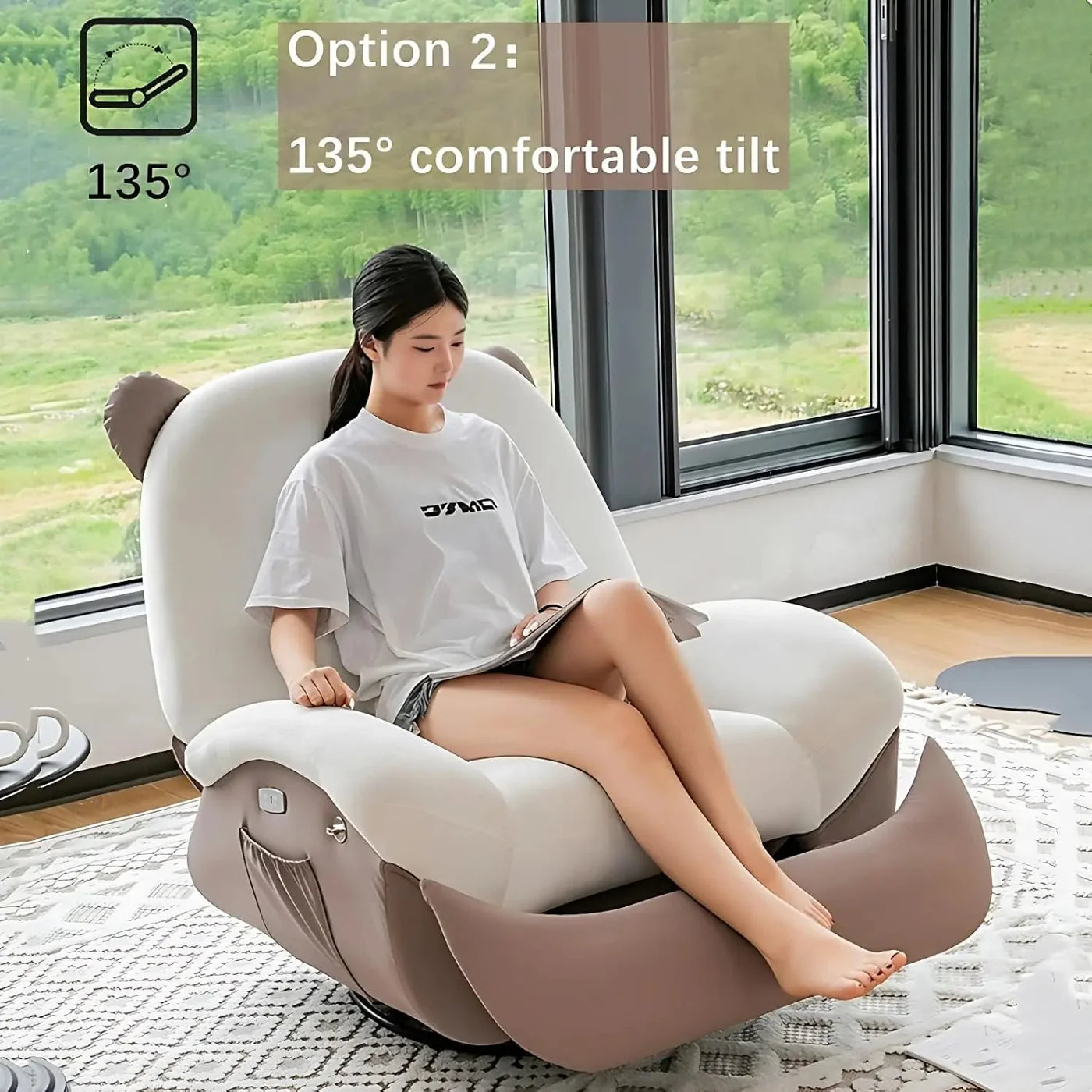 Italian Ergonomic Rocking Chair