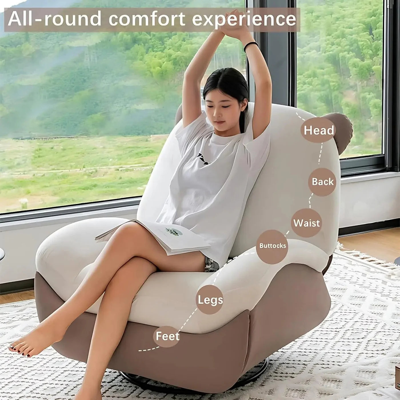 Italian Ergonomic Rocking Chair