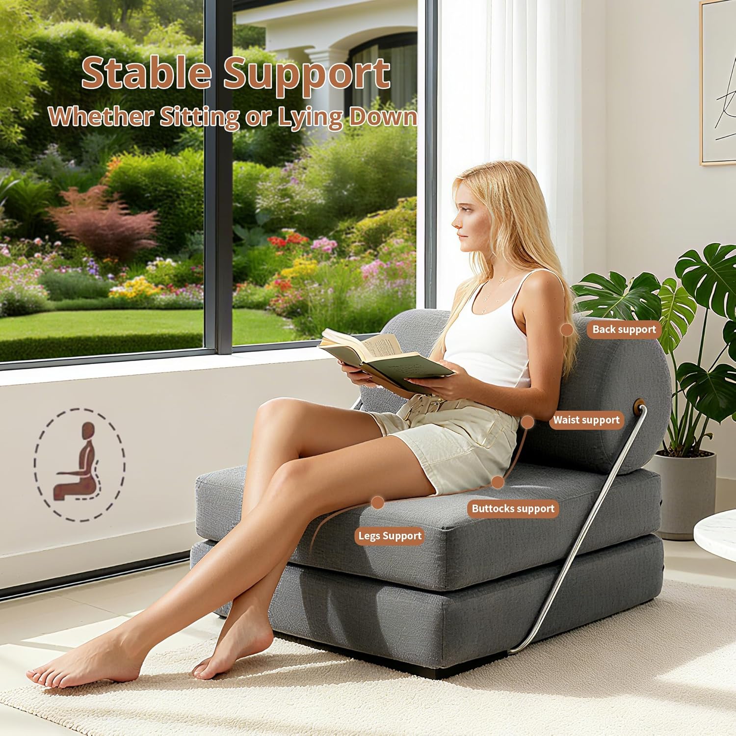 Ninjura 3-in-1 Folding Sofa Bed