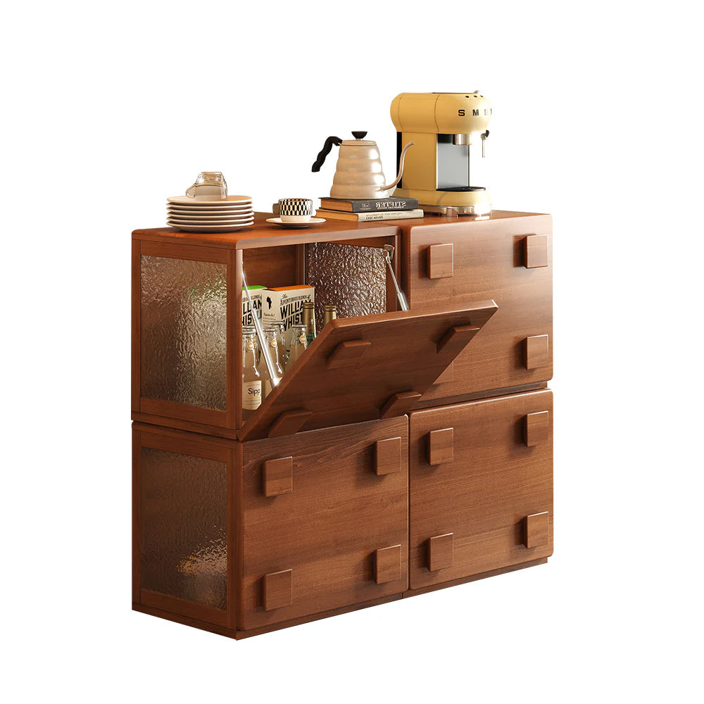 Vintage Cabinet Modular Combination Storage Cabinet