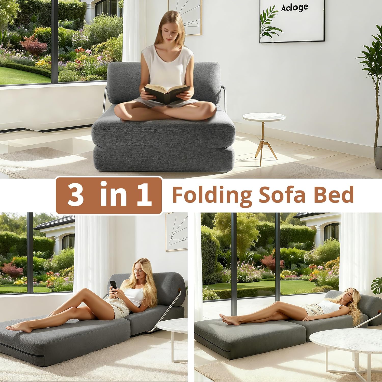 Ninjura 3-in-1 Folding Sofa Bed