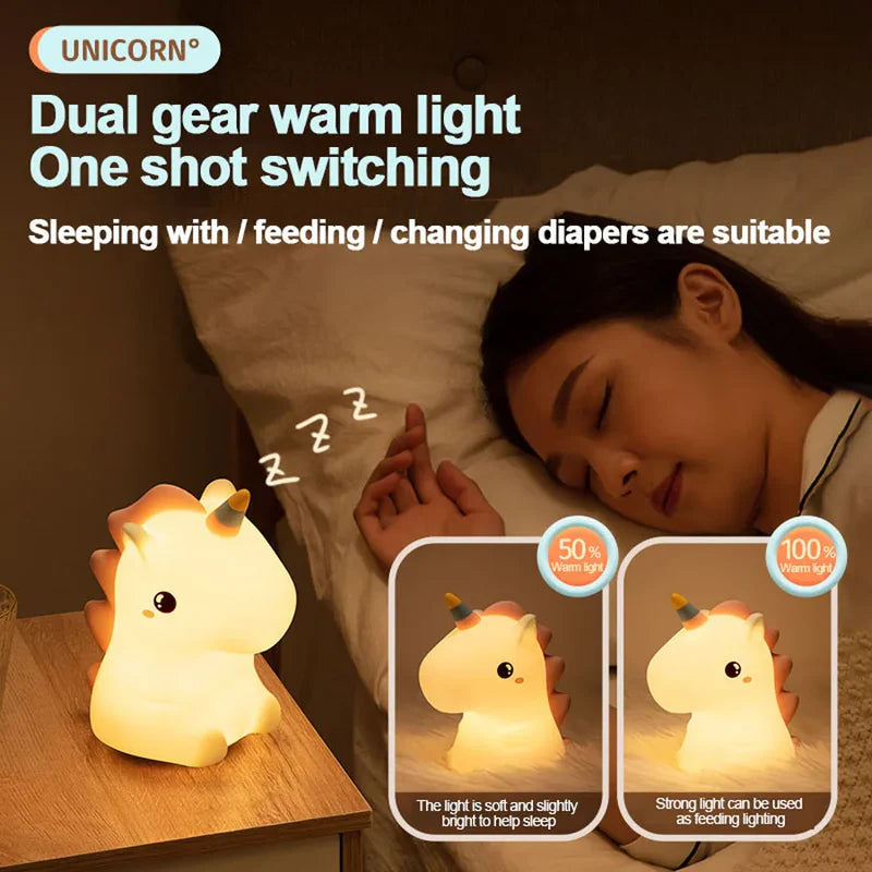 Unicorn LED Bedroom Lamp
