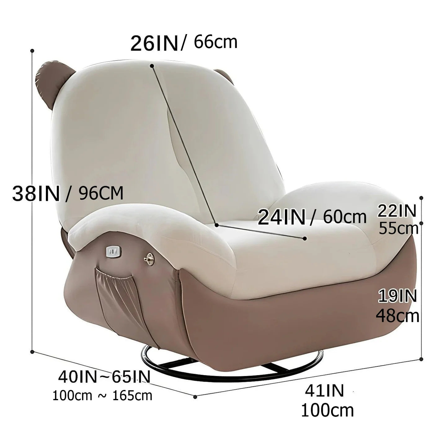 Italian Ergonomic Rocking Chair