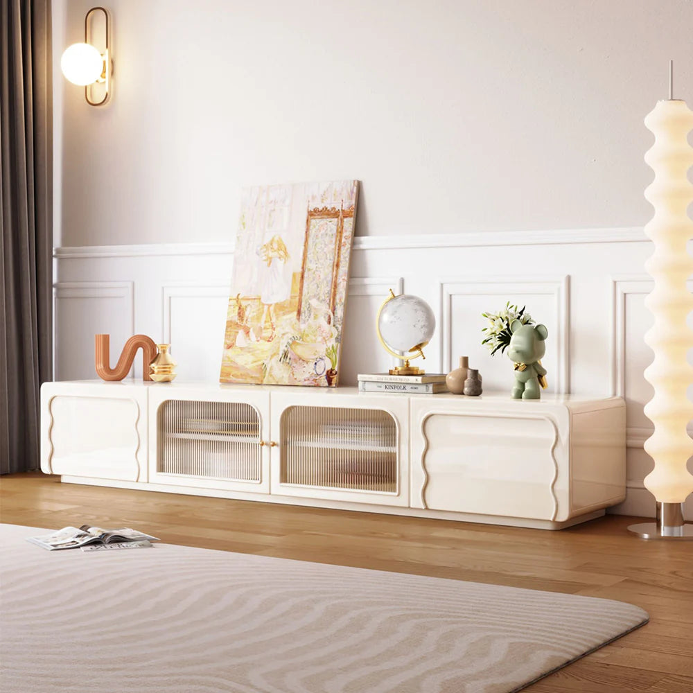Rectangle Beige TV Stand