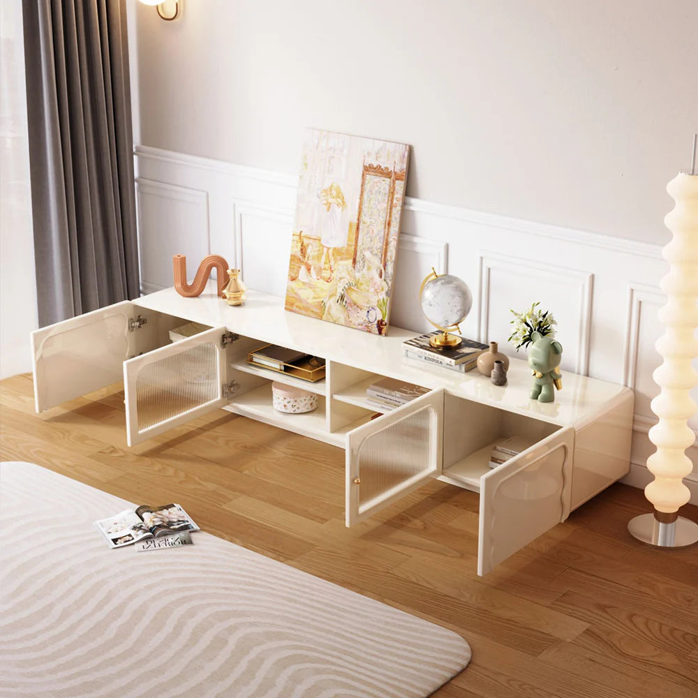 Rectangle Beige TV Stand