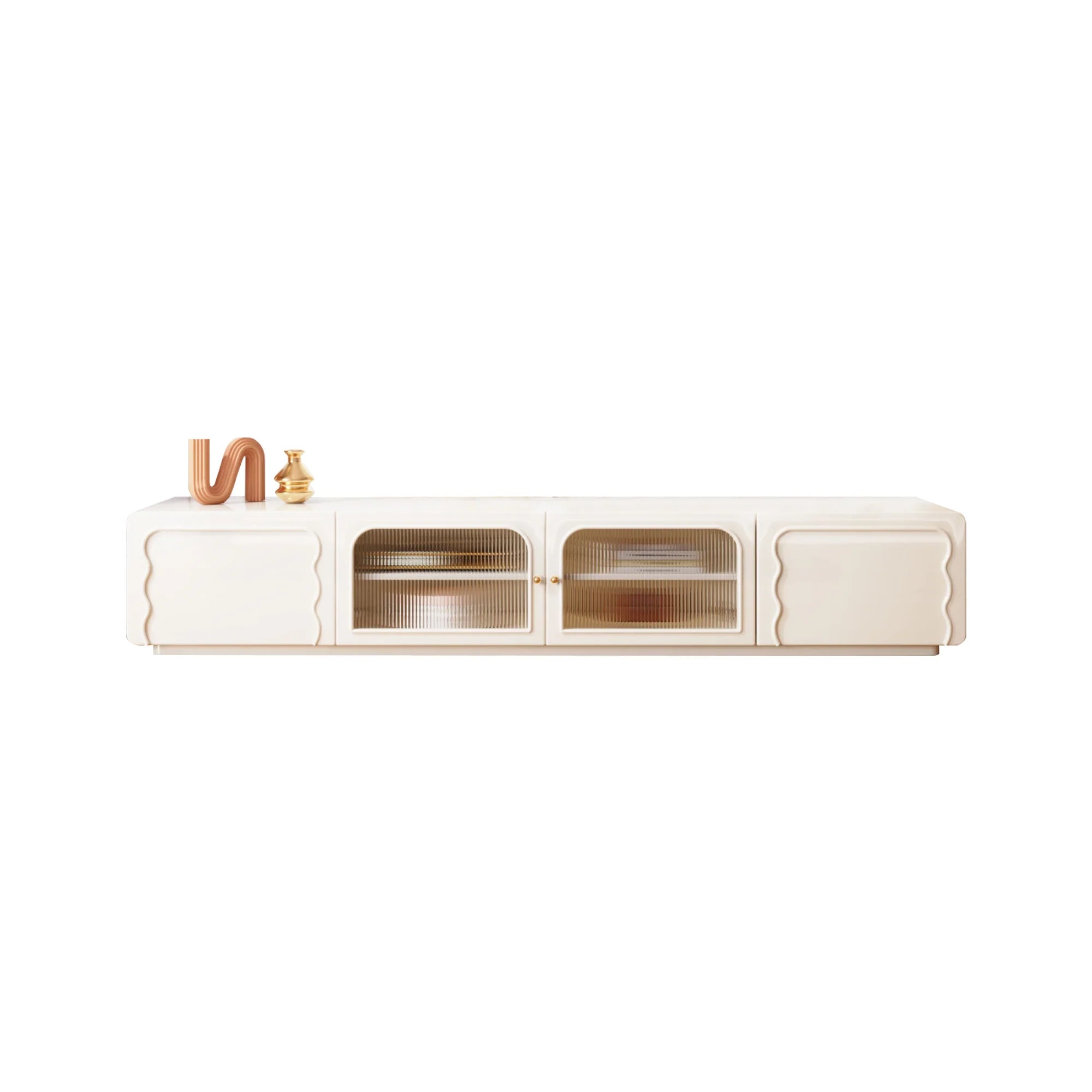 Rectangle Beige TV Stand