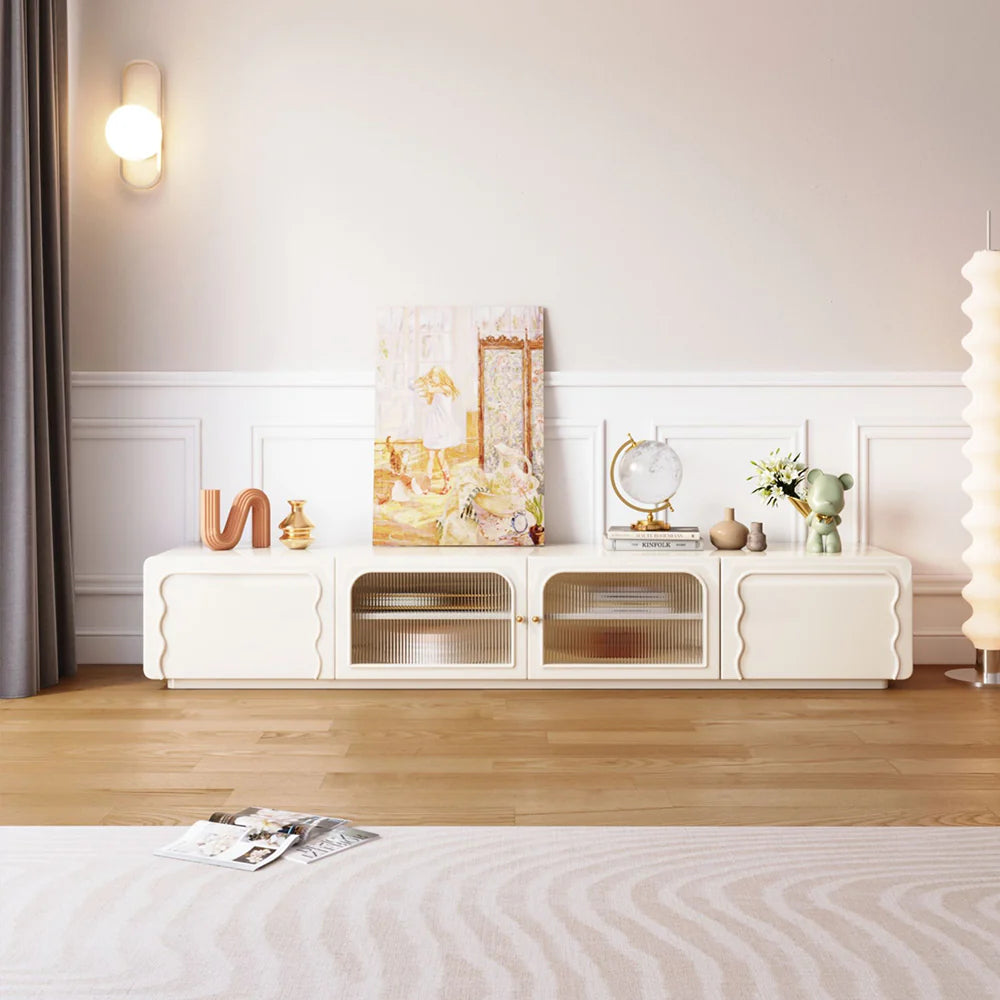 Rectangle Beige TV Stand