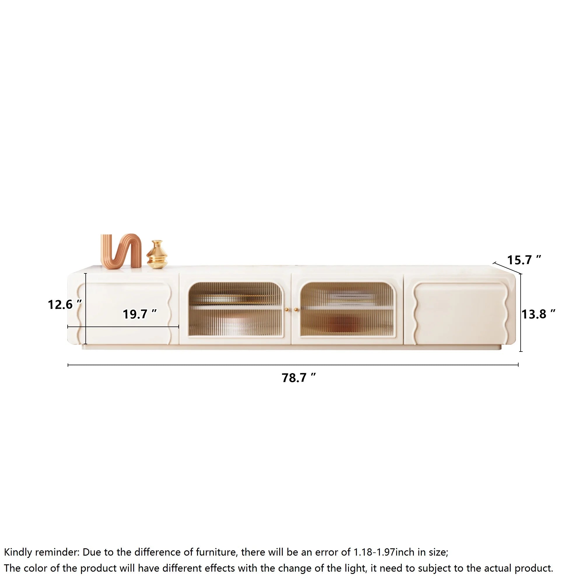 Rectangle Beige TV Stand