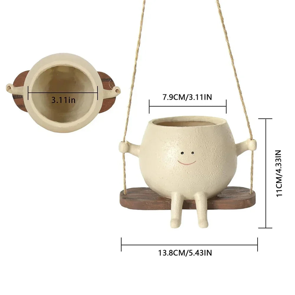 Happy Buddy Hanging Plant Pot