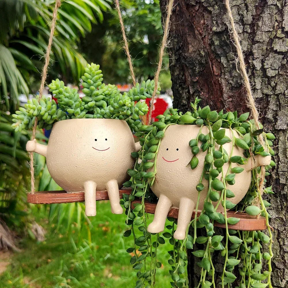 Happy Buddy Hanging Plant Pot