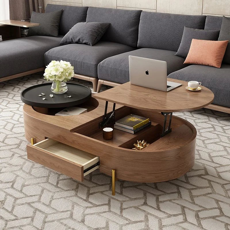 American Nordic Wooden Space-Saving Coffee Table
