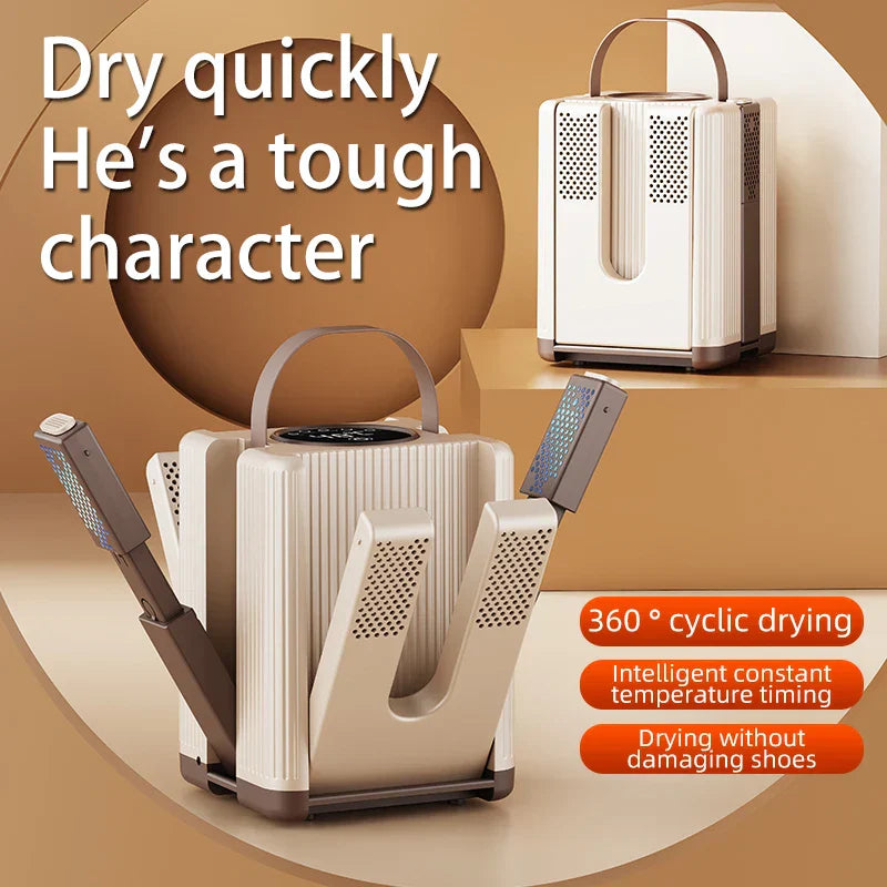 Six-Arm Foldable Electric Shoe Dryer