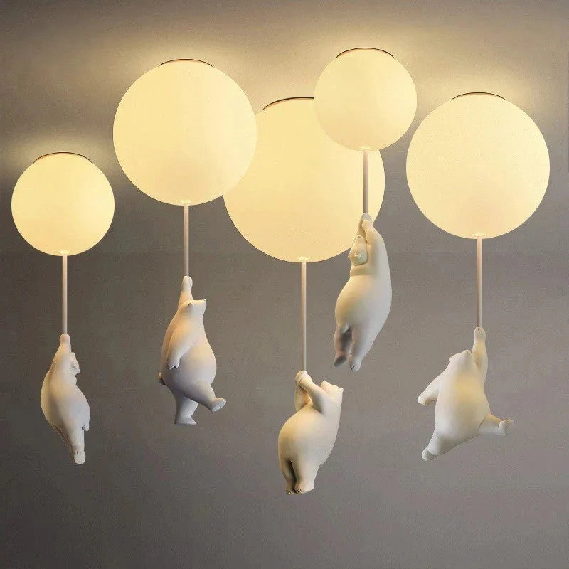 Hanging Bears Balloons Lamp