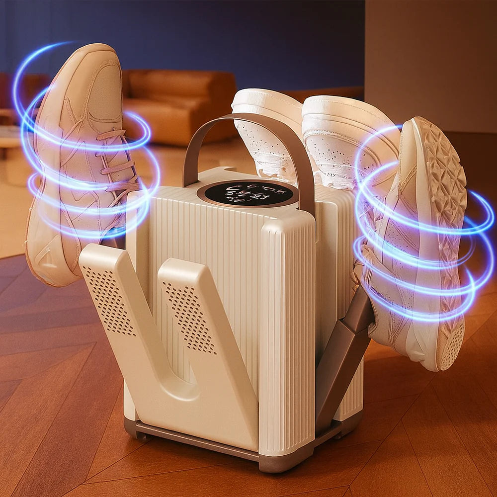 Six-Arm Foldable Electric Shoe Dryer
