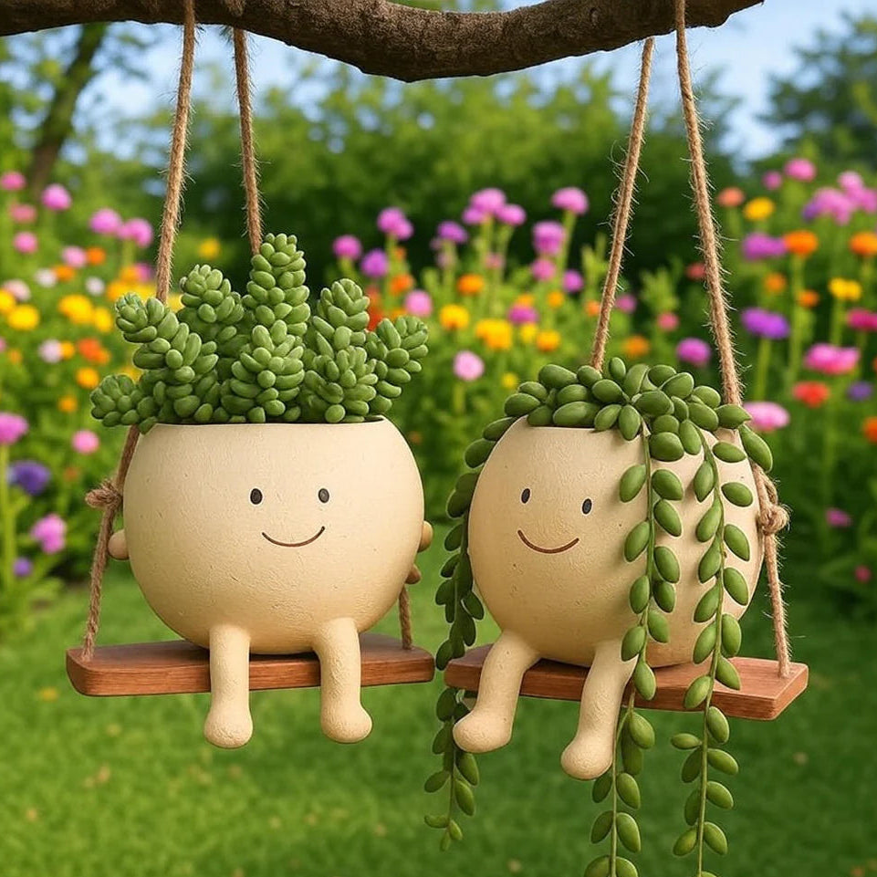 Happy Buddy Hanging Plant Pot