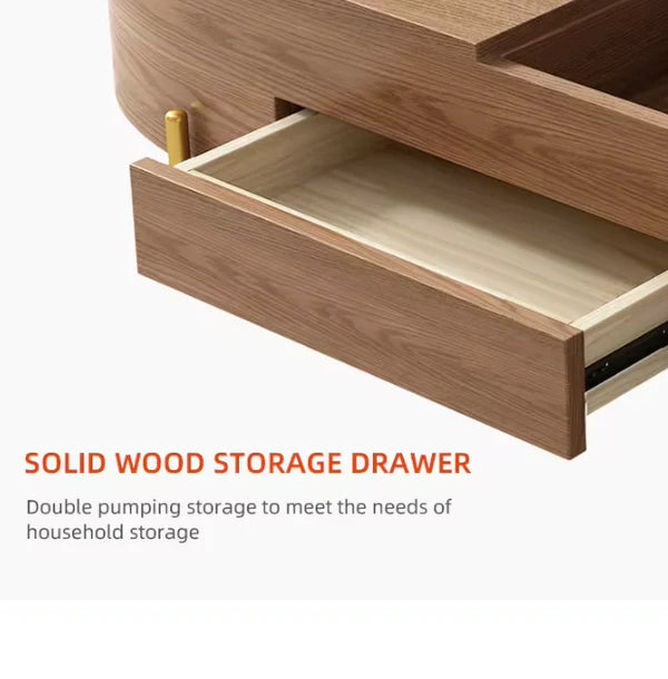American Nordic Wooden Space-Saving Coffee Table