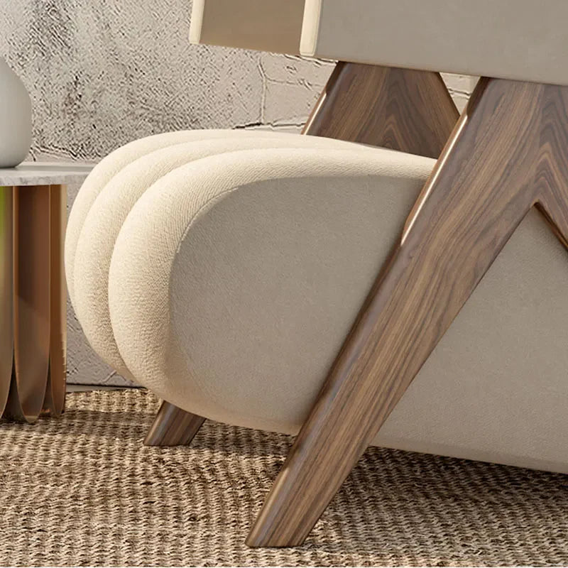 Casen White Accent Chair